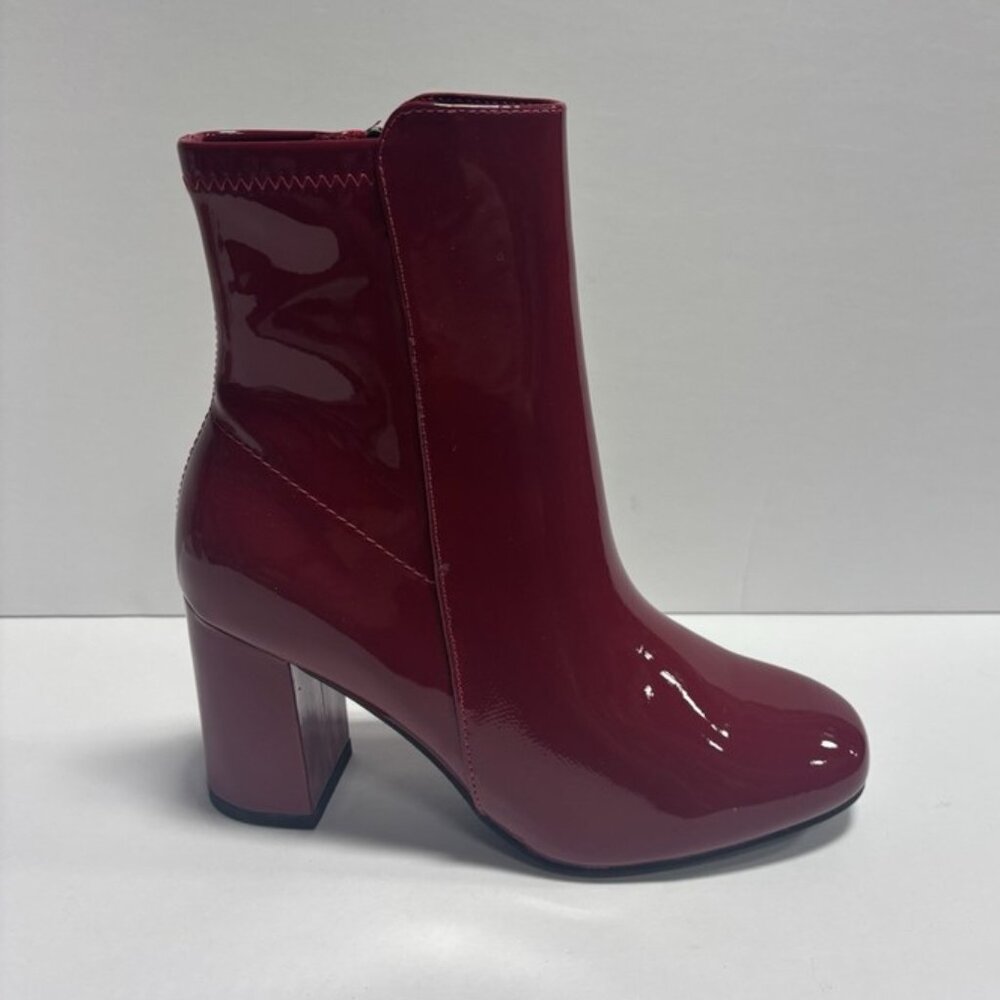 Mia Women’s Kymi Red Zip Booties, Size 7 M